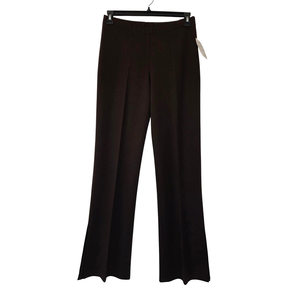 Vtg Alberto Makali Wool Blend Pull-On Pants Flared Womens Size 12 Brown NWT $158